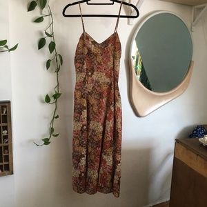 90’s Floral Midi Dress